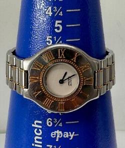 Ladies Cartier Must De Cartier 21 Steel and Gold Watch for Parts