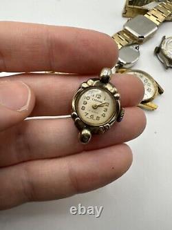 Ladies Mechanical Watch Broken Lot Of 10 Vintage Caravelle Gruen