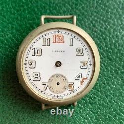 Lancet Swiss Trench WWI Wire Lugs Wristwatch Project PARTS / REPAIR
