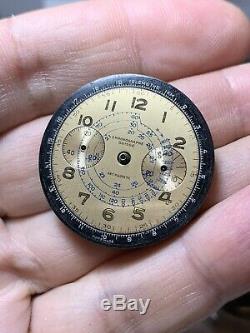 Landeron 48 Chronograph Not Working For Parts Repair Vintage Watch