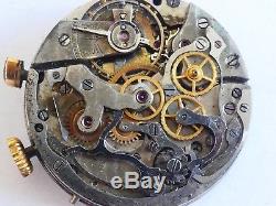 Landeron Chronograph watch movement not working with dial for parts (W85)