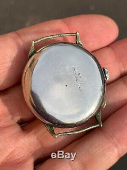Landeron Hahn Chronograph Monopusher Working For Parts Repair Vintage Watch