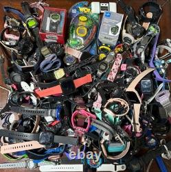 Large Digital Watch/Fitness Lot (149) Untested, Parts, Repair, Men, Women, Children