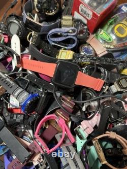 Large Digital Watch/Fitness Lot (149) Untested, Parts, Repair, Men, Women, Children