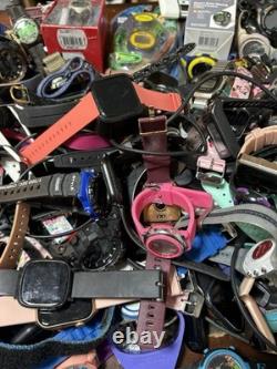 Large Digital Watch/Fitness Lot (149) Untested, Parts, Repair, Men, Women, Children