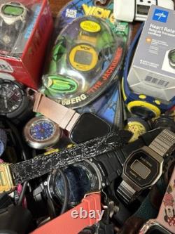 Large Digital Watch/Fitness Lot (149) Untested, Parts, Repair, Men, Women, Children