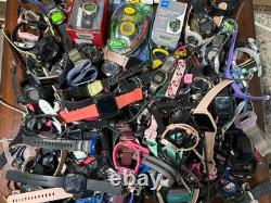 Large Digital Watch/Fitness Lot (149) Untested, Parts, Repair, Men, Women, Children
