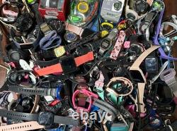 Large Digital Watch/Fitness Lot (149) Untested, Parts, Repair, Men, Women, Children