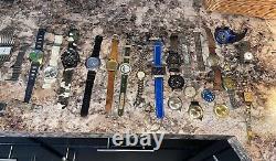 Large Lot Of 26 Vintage Watches For Parts Repair