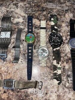 Large Lot Of 26 Vintage Watches For Parts Repair