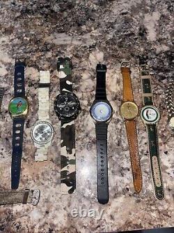 Large Lot Of 26 Vintage Watches For Parts Repair