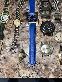 Large Lot Of 26 Vintage Watches For Parts Repair