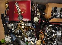 Large Lot Of 41lbs Of Mens, Womens, Children Watches Some Work Some For Parts