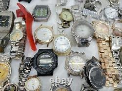Large Lot of Various Wristwatches for Parts Watches for Parts Different Part