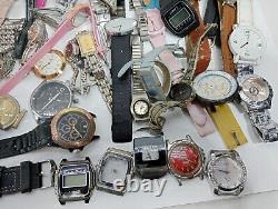 Large Lot of Various Wristwatches for Parts Watches for Parts Different Part