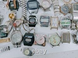 Large Lot of Various Wristwatches for Parts Watches for Parts Different Part