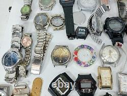 Large Lot of Various Wristwatches for Parts Watches for Parts Different Part