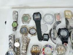 Large Lot of Various Wristwatches for Parts Watches for Parts Different Part