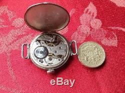 Large Size Part Rolex Trench Watch With Swing Lugs For Spares Or Repair