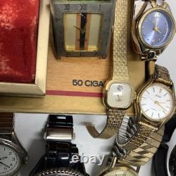 Large Vintage Watch Lot Parts Seiko, Pulsar, Carvel, Helbros, ++ Many More
