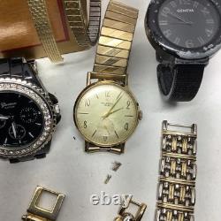 Large Vintage Watch Lot Parts Seiko, Pulsar, Carvel, Helbros, ++ Many More