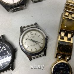 Large Vintage Watch Lot Parts Seiko, Pulsar, Carvel, Helbros, ++ Many More
