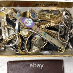 Large Vintage Watch Lot Parts Seiko, Pulsar, Carvel, Helbros, ++ Many More