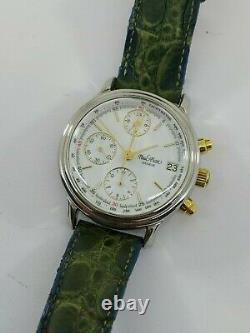 Lemania 5100 Paul Picot Watch Chronograph Automatic Mens Swiss Made For Parts