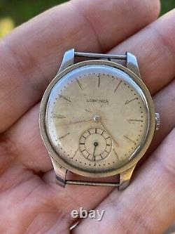 Longines Calatrava Cal 12.68Z Not Working For Parts Repair Rare Vintage Watch