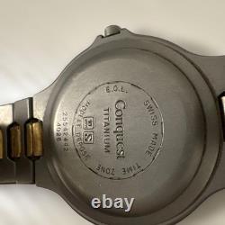 Longines Conquest Vhp Titanium Watch For Parts/Repair Quartz Movement Model