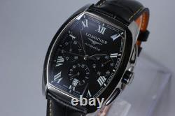 Longines Evidenza L2.643.4 Chronograph Date AT Men's Watch Band little damaged