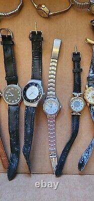 Lot 125+ Ladies Watches, Used, Parts, Crafts, May Work With Batteries, Vintage