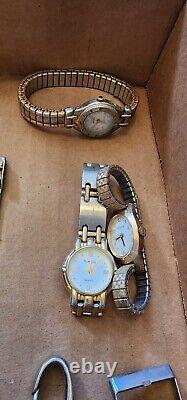 Lot 125+ Ladies Watches, Used, Parts, Crafts, May Work With Batteries, Vintage