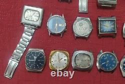 Lot 42 Vintage Seiko watches FOR PARTS or repair watchmaker Japan