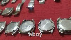 Lot 42 Vintage Seiko watches FOR PARTS or repair watchmaker Japan