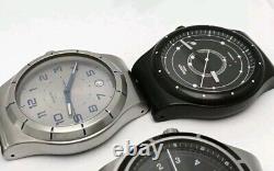 Lot 5 Watches Swatch Sistem51 Automatic Dial 42mm Swiss Men's For Parts