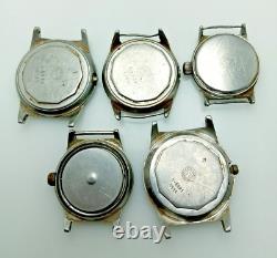 Lot 5 West End Watch Co Prima Manual Winding Vintage Watches For Parts UZF25LKM3