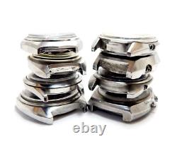 Lot 8 Case Watches Steel Seiko and Citizen Men Spare Parts