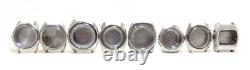 Lot 8 Case Watches Steel Seiko and Citizen Men Spare Parts