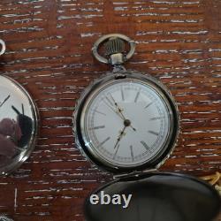 Lot Of 11 Pocket Watches-Mixed Brands And Sizes For parts/ Repair