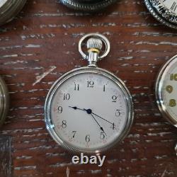 Lot Of 11 Pocket Watches-Mixed Brands And Sizes For parts/ Repair