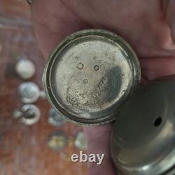 Lot Of 11 Pocket Watches-Mixed Brands And Sizes For parts/ Repair