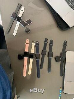 Lot Of 13 Apple Watch Series 1,2,3,4 38mm To 44mm iCloud On Parts Or Repair