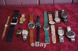 Lot Of (13) Watches For Repair/parts Various Brands