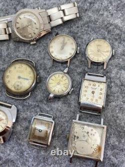 Lot Of 15 Watches For Ladies For Parts Or Repair Delbana, Vulcain, Moeris, Etc