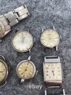 Lot Of 15 Watches For Ladies For Parts Or Repair Delbana, Vulcain, Moeris, Etc