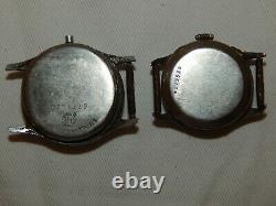 Lot Of 2 Bulova Military Watches 10ax & 10ba Not Working Parts Or Repair