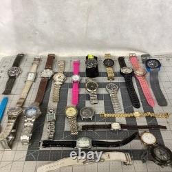 Lot Of 24 Watches. For Parts Or Repairs. Untested See Pictures For Makers