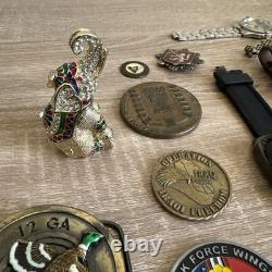 Lot Of 27 items Watches, Work And Some For Parts also coins and belt buckles