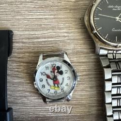 Lot Of 27 items Watches, Work And Some For Parts also coins and belt buckles